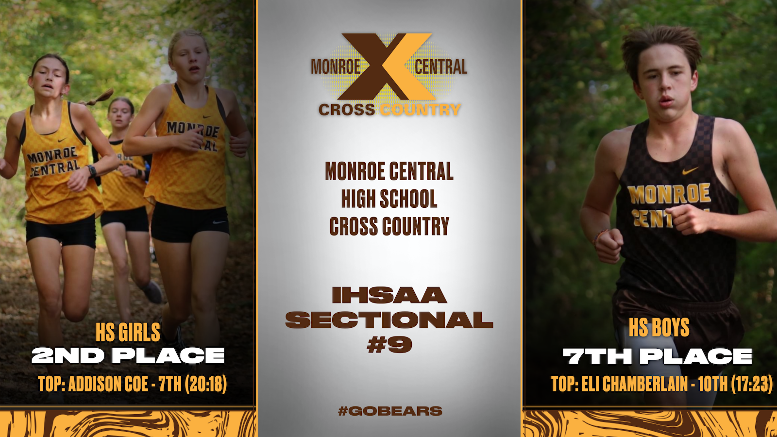 Cross Country Girls 2nd, Boys 7th at the Delta IHSAA Sectional Monroe